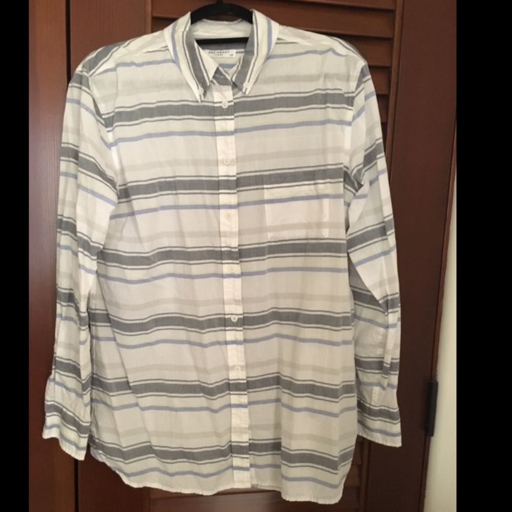 Equipment striped blouse size L